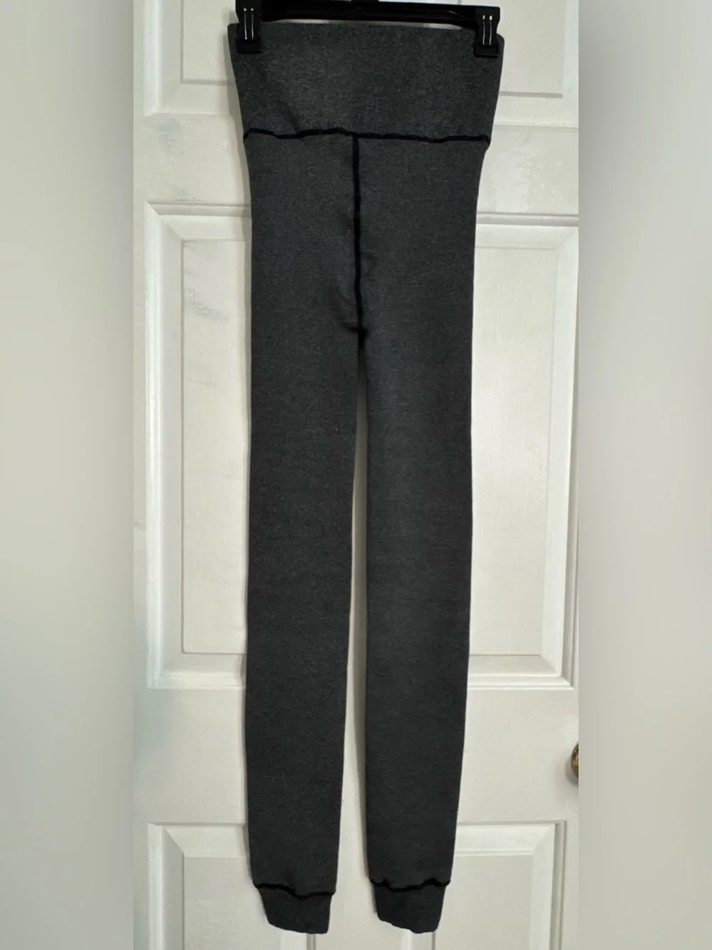 a new day Charcoal Gray Fold-Over Waist Knit Leggings